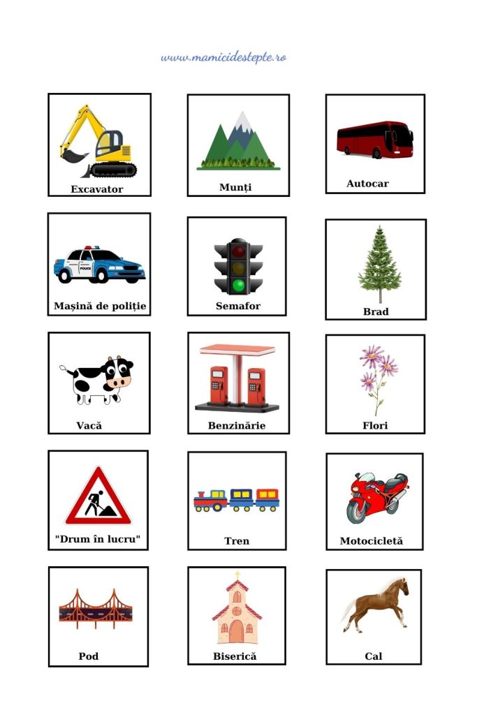 Activități în mașină pentru copii