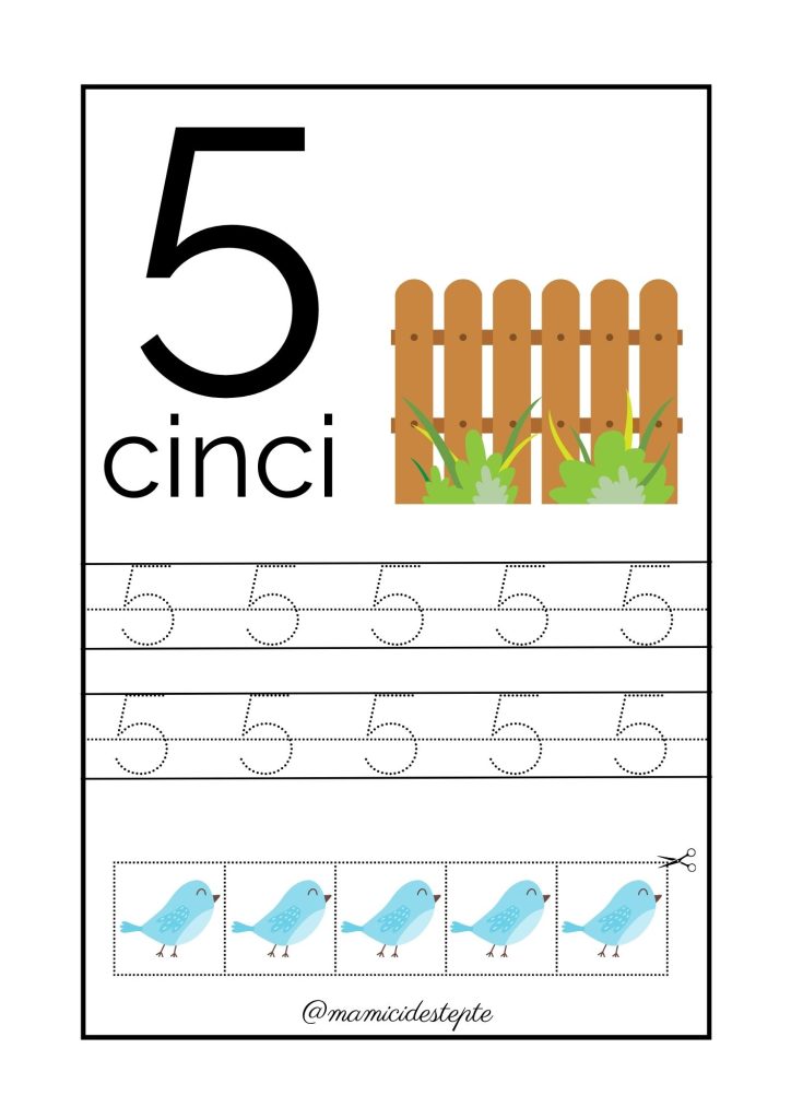 fișe printabile cu numere