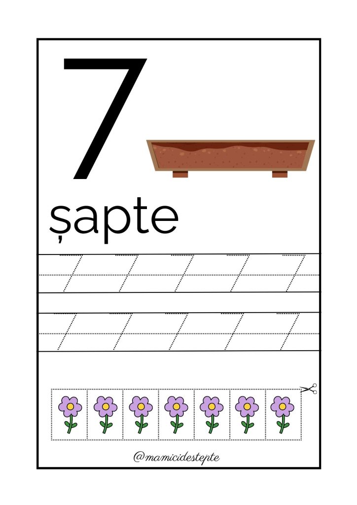 fișe printabile cu numere